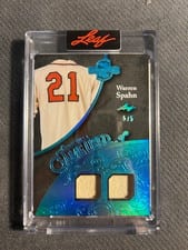 2025 Leaf Spectacular Baseball When it Was A Game Used Warren Spahn #WU-28 card
