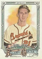 2025 Topps Allen & Ginter Base Set Warren Spahn #33 card
