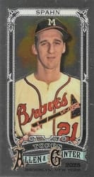 2025 Topps Allen & Ginter Mini Chrome Warren Spahn #33 card