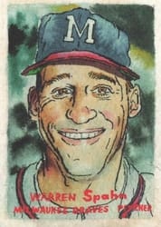 2025 Topps Shoebox Treasures Base Set Warren Spahn #43 card