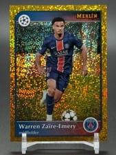 2024 Topps Merlin UEFA Warren Zaire-Emery Mini Diamond Refractor #33 card