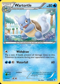 2012 Boundaries Crossed Wartortle #30 card