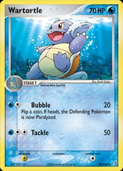 2006 Crystal Guardians Wartortle #42 card