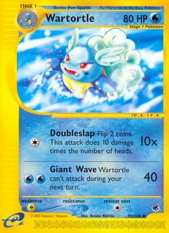 2002 Expedition Base Set Wartortle #92 card