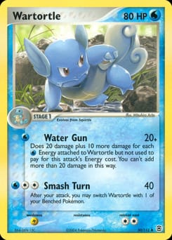 2004 FireRed & LeafGreen Wartortle #50 card