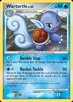 2009 Platinum Wartortle #65 card