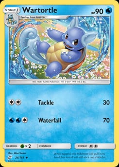 2019 Team Up Wartortle #24 card