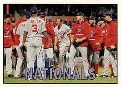 2016 Topps Heritage Base Set Washington Nationals #360 card