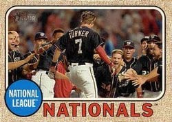 2017 Topps Heritage Base Set Washington Nationals #279 card