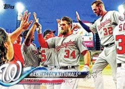 2018 Topps Base Set Washington Nationals #349 card