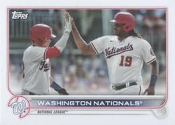 2022 Topps Mini Base Set Washington Nationals #218 card