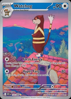 White Flare Watchog #153 card