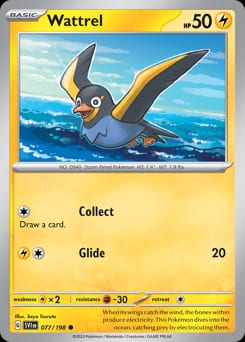 Scarlet & Violet Wattrel #77 card