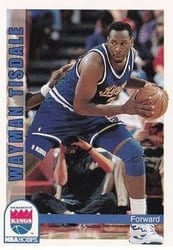 1992-93 Hoops Base Set Wayman Tisdale #202 card