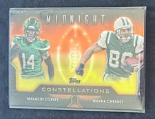 2024 Topps Midnight Constellations Wayne Chrebet / Malachi Corley #C-15 card