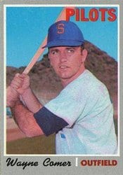 1970 Topps Base Set Wayne Comer #323 card