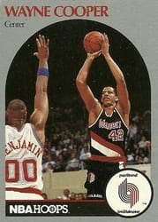 1990-91 Hoops Base Set Wayne Cooper #244 card