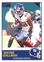2019 Score Base Set Wayne Gallman #180 card