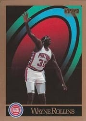 1990-91 SkyBox Base Set Wayne Rollins #383 card