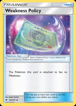 Burning Shadows Weakness Policy #126 card