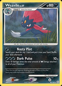 Diamond & Pearl Weavile #40 card