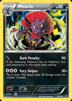 Next Destinies Weavile #70 card