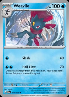Shrouded Fable Weavile #14 card