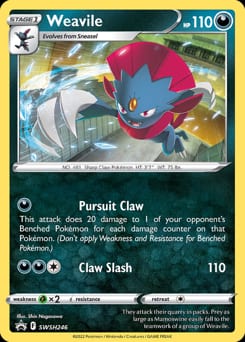 SWSH Black Star Promos Weavile #SWSH246 card