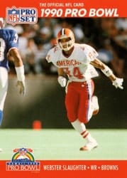 1990 Pro Set Base Set Webster Slaughter #370 card