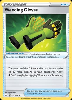 Chilling Reign Weeding Gloves #155 card