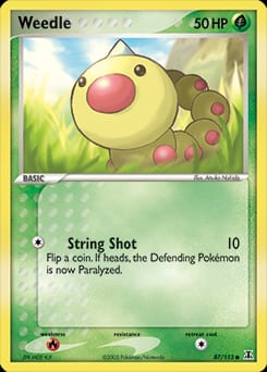 Delta Species Weedle #87 card