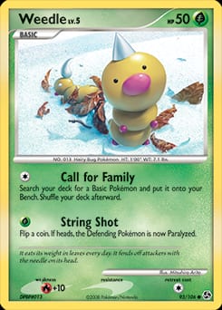 Great Encounters Weedle #93 card