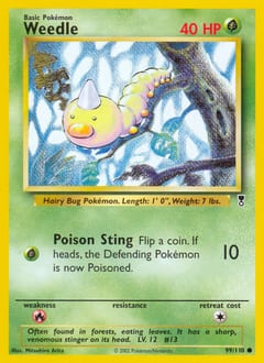 Legendary Collection Weedle #99 card
