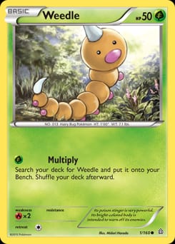 Primal Clash Weedle #1 card