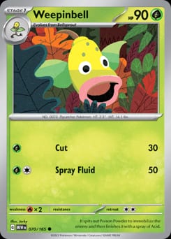 151 Weepinbell #70 card