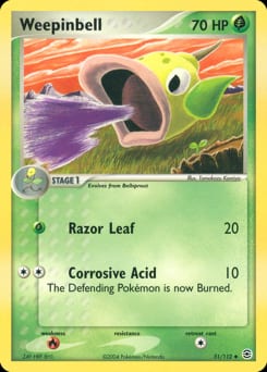2004 FireRed & LeafGreen Weepinbell #51 card