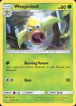 Unbroken Bonds Weepinbell #14 card