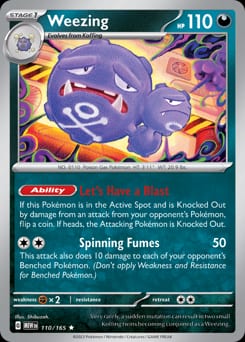 151 Weezing #110 card