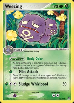 Delta Species Weezing #33 card
