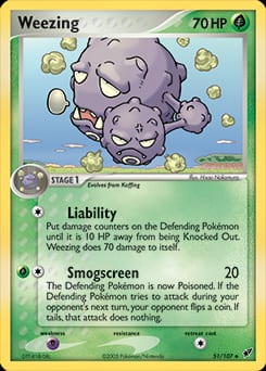 2005 Deoxys Weezing #51 card