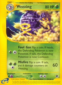Expedition Base Set Weezing #70 card