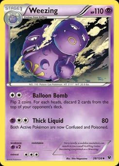 Fates Collide Weezing #28 card