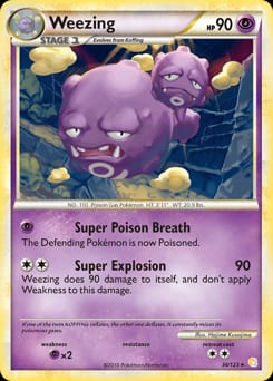 HeartGold & SoulSilver Weezing #34 card