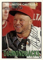 2016 Topps Heritage Base Set Welington Castillo #68 card