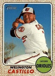2017 Topps Heritage Base Set Welington Castillo #52 card