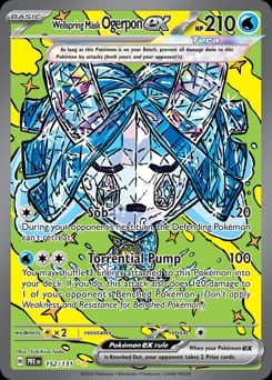 2025 Prismatic Evolutions Wellspring Mask Ogerpon ex #152 card