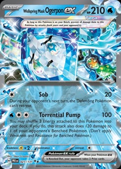 Prismatic Evolutions Wellspring Mask Ogerpon ex #27 card