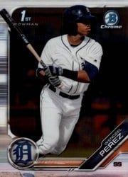 2019 Bowman Chrome Prospects Wenceel Perez #BCP-216 card