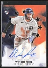 2024 Topps Update Baseball Stars Autographs Wenceel Perez #BSAU-WP card