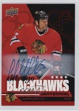 2025-26 Upper Deck Chicago Blackhawks Centennial Box Set Autographs Wendel Clark #55 card